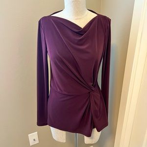 Ann Taylor burgundy long sleeved shirt